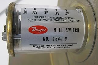 Dwyer Series 1640 Floating Contact Null Switch for High and Low Actuation, Range 0.01-0.2
