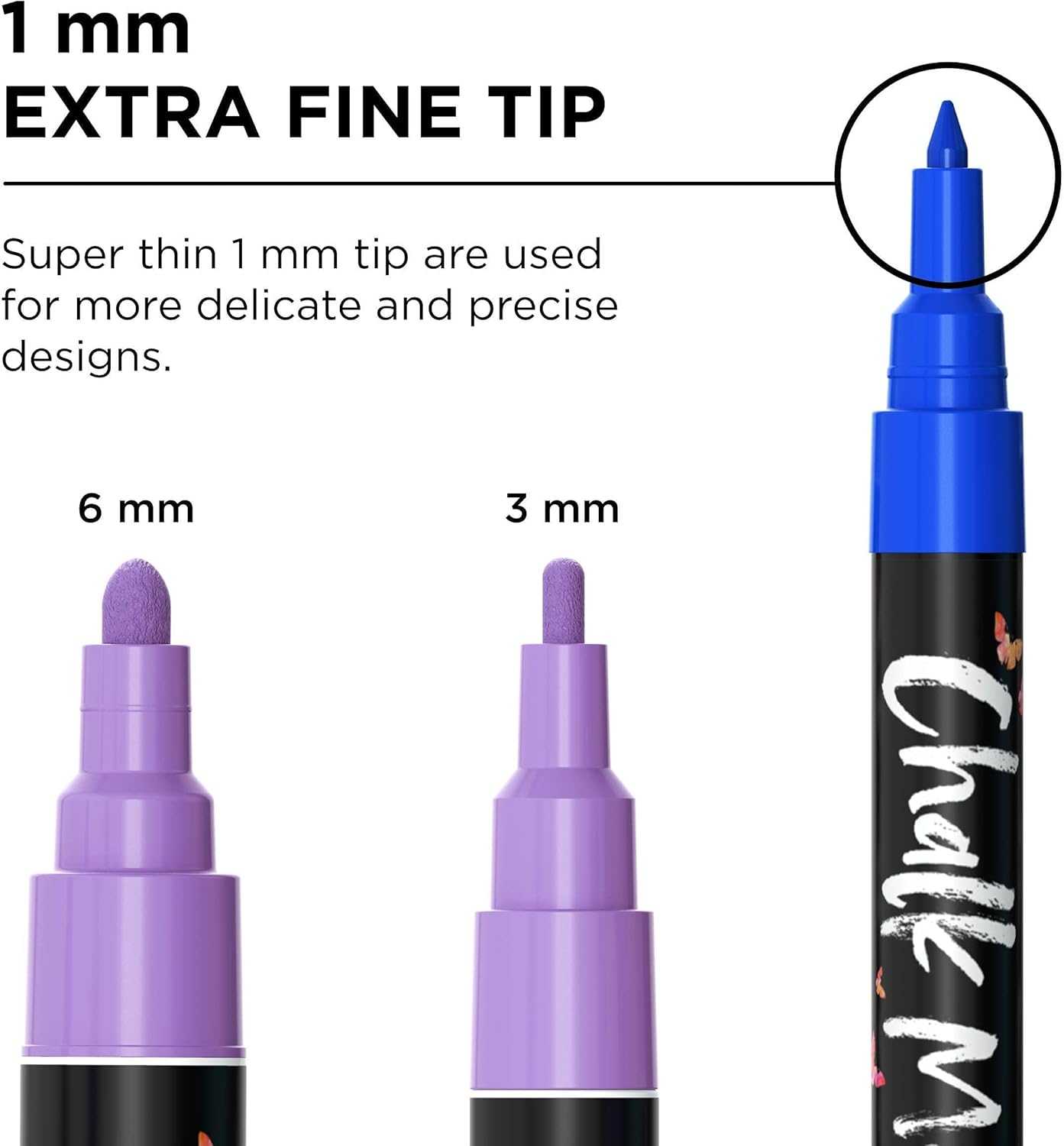 Chalkola 30 Markers 1mm + 4 white 3mm + 6 white Variety Markers Bundle