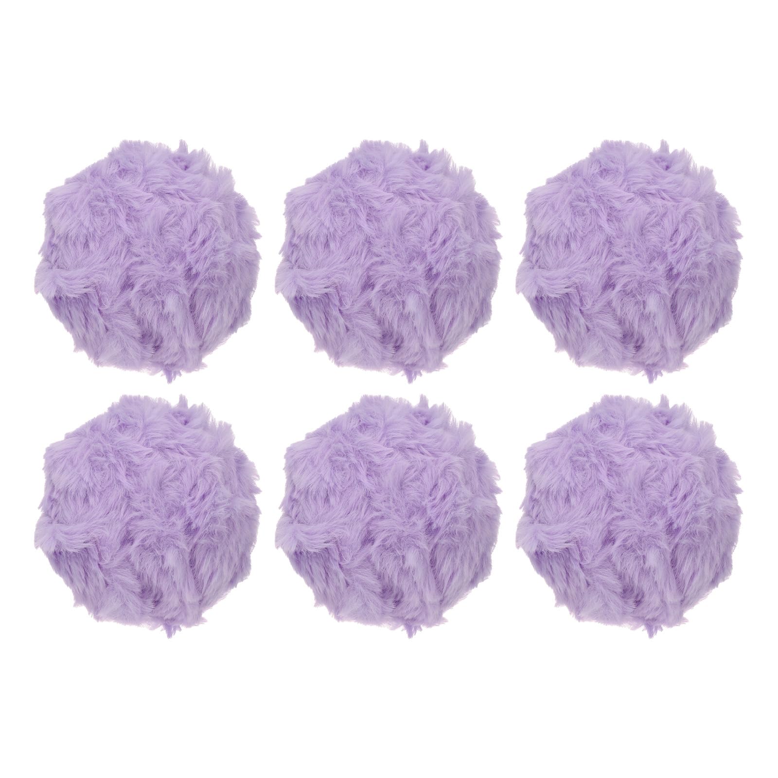 Fil fausse fourrure épais lilas violet pour tricoter sans irritation