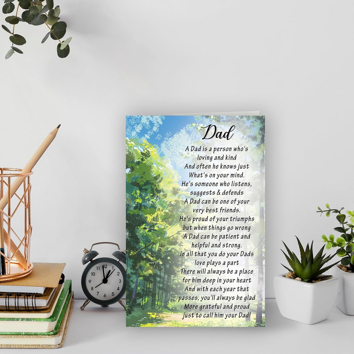 Dad Birthday Card,Dad Birthday Gifts from Daughter,8x5.3 Inches,Eco-Friendly,Quick-Dry - Image 6