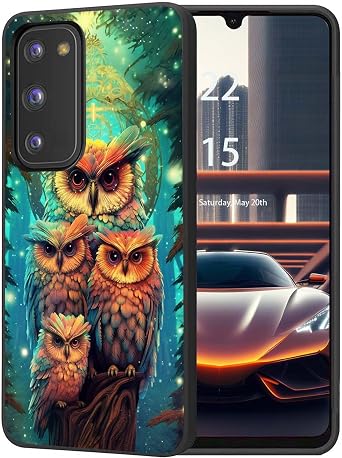 for Samsung Galaxy S20 2020 Thin Soft Frosted TPU Case Shock-Absorption Anti-Scratch Durable Protective Cover for Samsung Galaxy S20 6.2"2020,Cute Owl Design