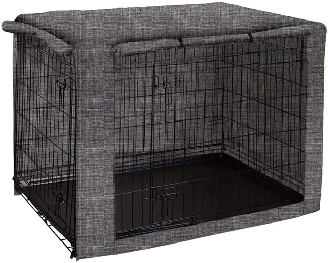 chengsan Dog Crate Cover, Durable Windproof Pet Kennel Cover Provided for Wire Crate Indoor Outdoor Protection