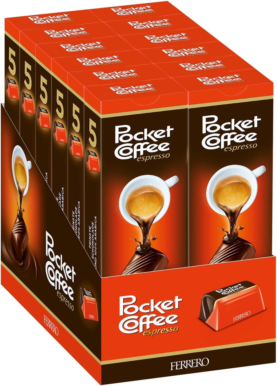 Pocket Coffee Ferrero 12-5 Piece Packs (60 Piece Case)