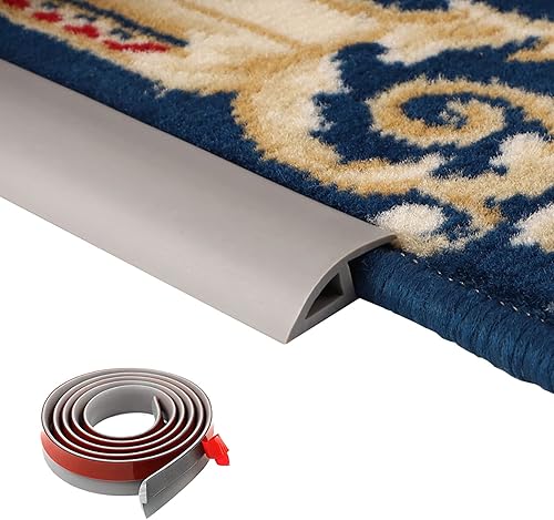 Miniatura 10 de iZiv Tira de transición de suelo de PVC de 6.56 pies, moldura de despegar y pegar para transiciones de umbral con una altura inferior a 0.197 in,