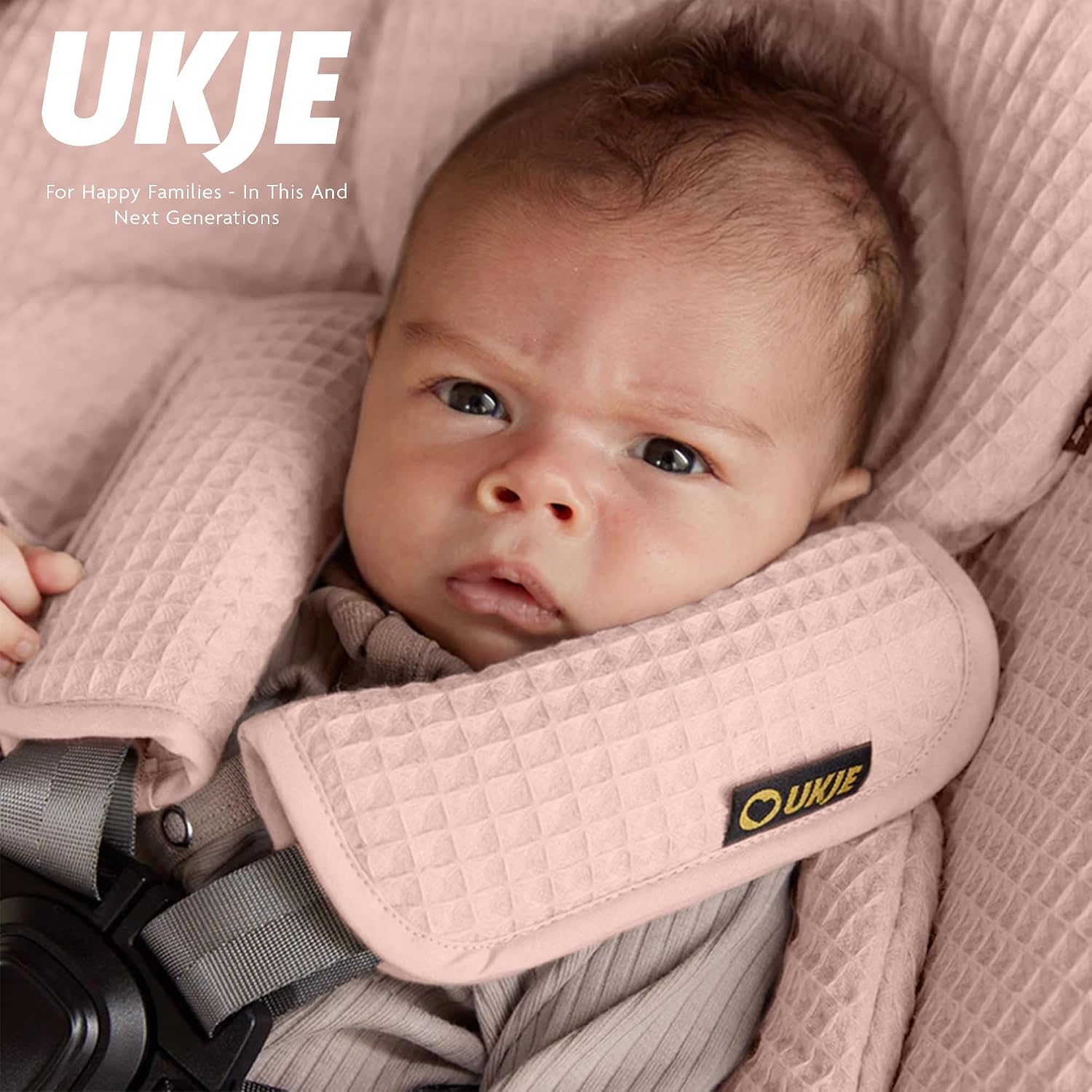 Ukje Swing Insert Rocker Cover Compatible with 4moms mamaRoo 5 Swing, Swing Accessories with Reversible Design, Easy to Install, Handmade in Europe - Pink