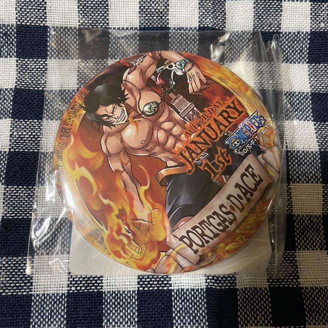 Amazon.co.jp: 東京ワンピースタワー バースデー記念缶バッジ エース