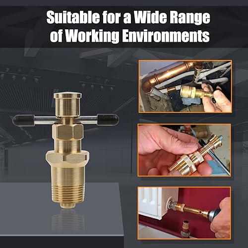 Miniatura 4 de BELEY Herramienta de extracción de herramientas de extracción de aceite de oliva de 12 pulgada y 34 pulgadas, accesorios de compresión de latón