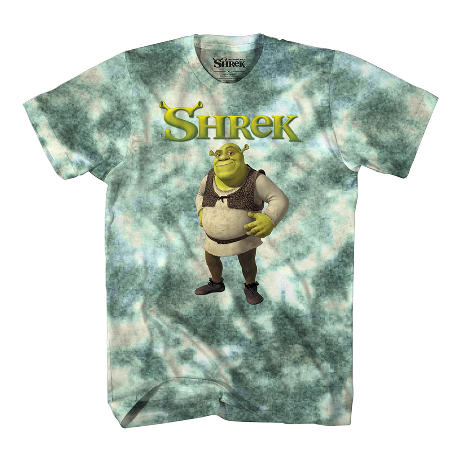 ShrekMens Classic Movie Shirt, Donkey, Princess Fiona - Official Tie Dye T-Shirt