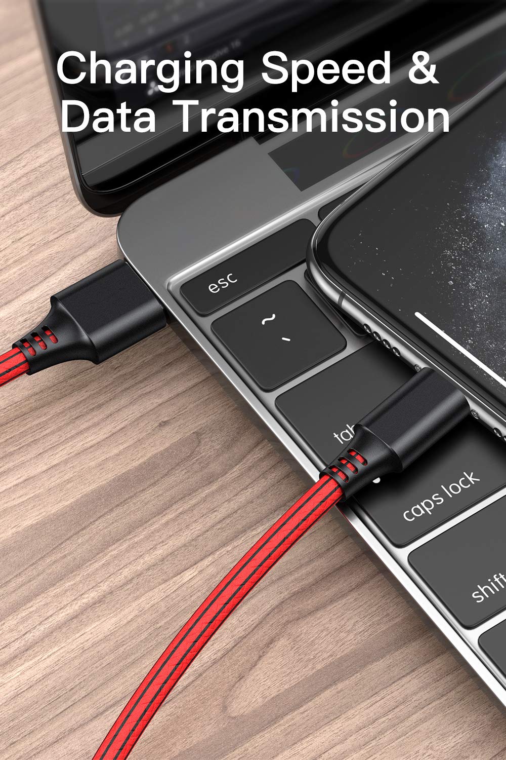 Cavo USB C 2m [5 Pezzi] Cavo USB Type-C PVC Cavo Tipo C Rapida Compatibile con Samsung Galaxy S10/S9/S8,Note 8,Huawei P30 P20 P10 P9 Mate20,OnePlus,Honor,LG,Nexus,Xiaomi