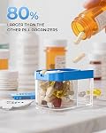 Odaro Un grand organisateur hebdomadaire de pilules, XL Boîte à pilules 7 Jour Am Pm, Jumbo Medicine Organisateur 2 Les temps sont un jour pour tenir la médecine quotidienne Vitamine et suppléments - Arc-en-ciel