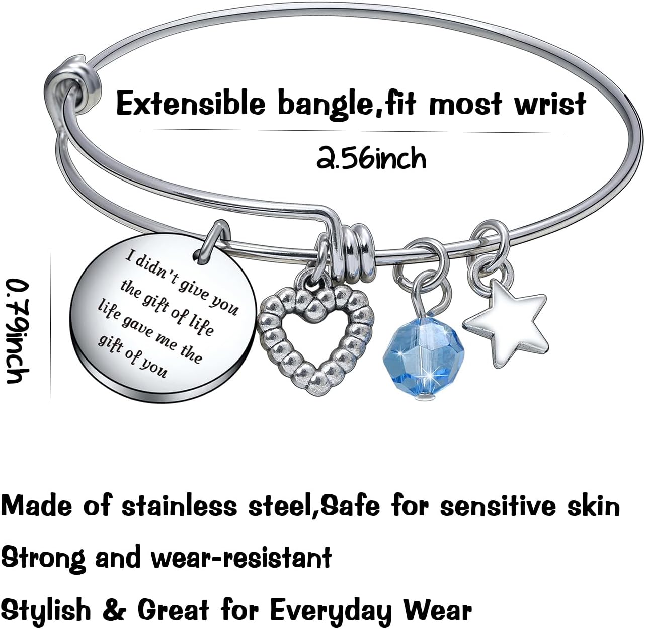 De&ai Adoption Jewelry, Daughter in Law Bracelet, Goddaughter Jewelry, Niece Birthday Christmas Gift - Image 2