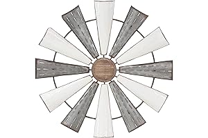 Deco 79 Metal Windmill Wall Decor: Adorn Your Walls with Rustic Charm