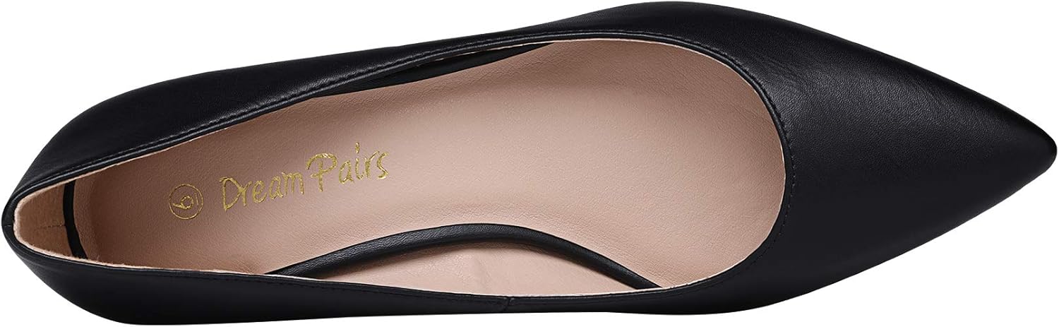 DREAM PAIRS Women’s Chunky Low Block Heels Closed Toe Dress Pumps Shoes - Image 4