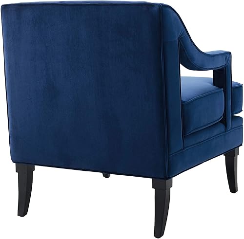 Miniatura 8 de Modway Sofá de terciopelo tapizado moderno de mediados de siglo Concur en rosa polvoriento Rosa (Dusty Rose),Verde,Gris,Marfil,marino,verde azulado