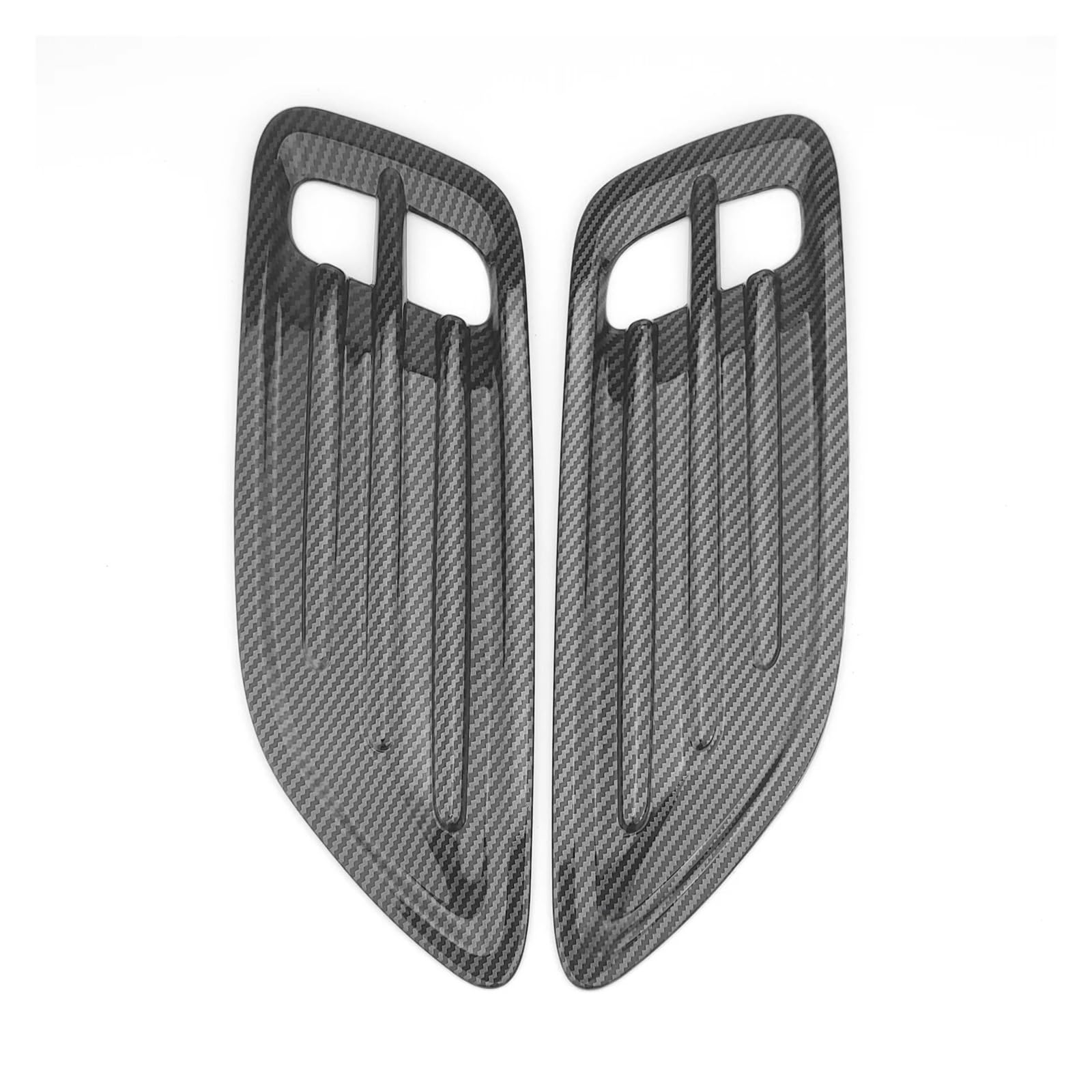 Car Air Flow Intake Hood Vent Bonnet Cover Side Air Outlet Frame Compatible with Kia Stinger 2018-2023 Auto Exterior Accessories(Carbon fiber)