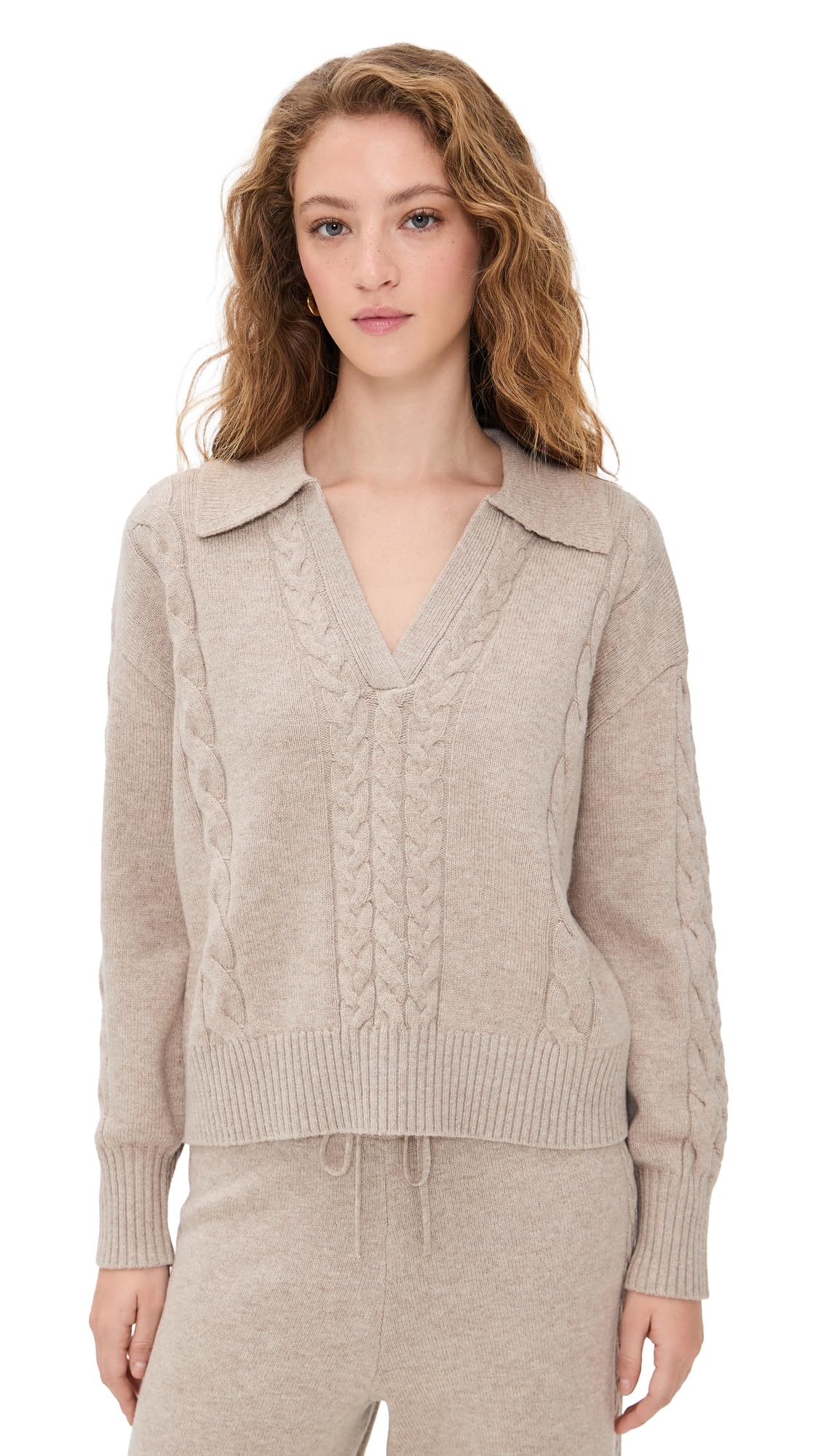 Splendid Womens Jet Set Polo Sweater