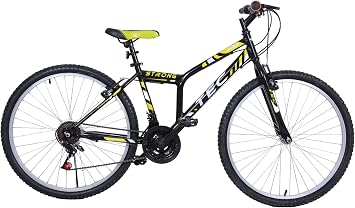Bike Strong 26 Rim 21 Gear Men's Mountain Bike Black - Yellow & Gear Bike