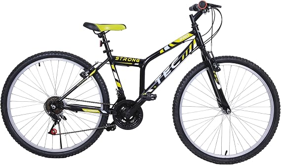 Bike Strong 26 Rim 21 Gear Men's Mountain Bike Black - Yellow & Gear Bike