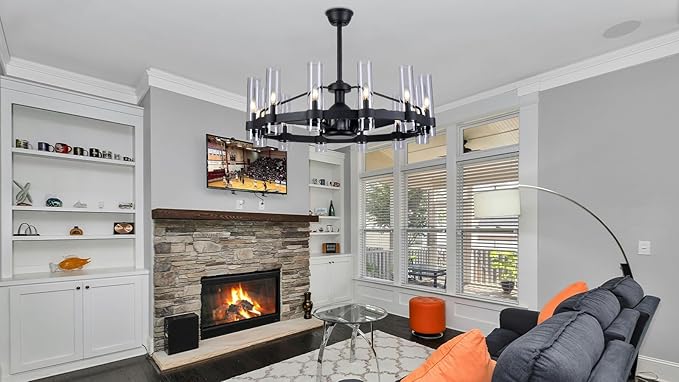 Ventilador de Techo 38 Pulgadas con Luz, Control Remoto y 11 miniatura 3