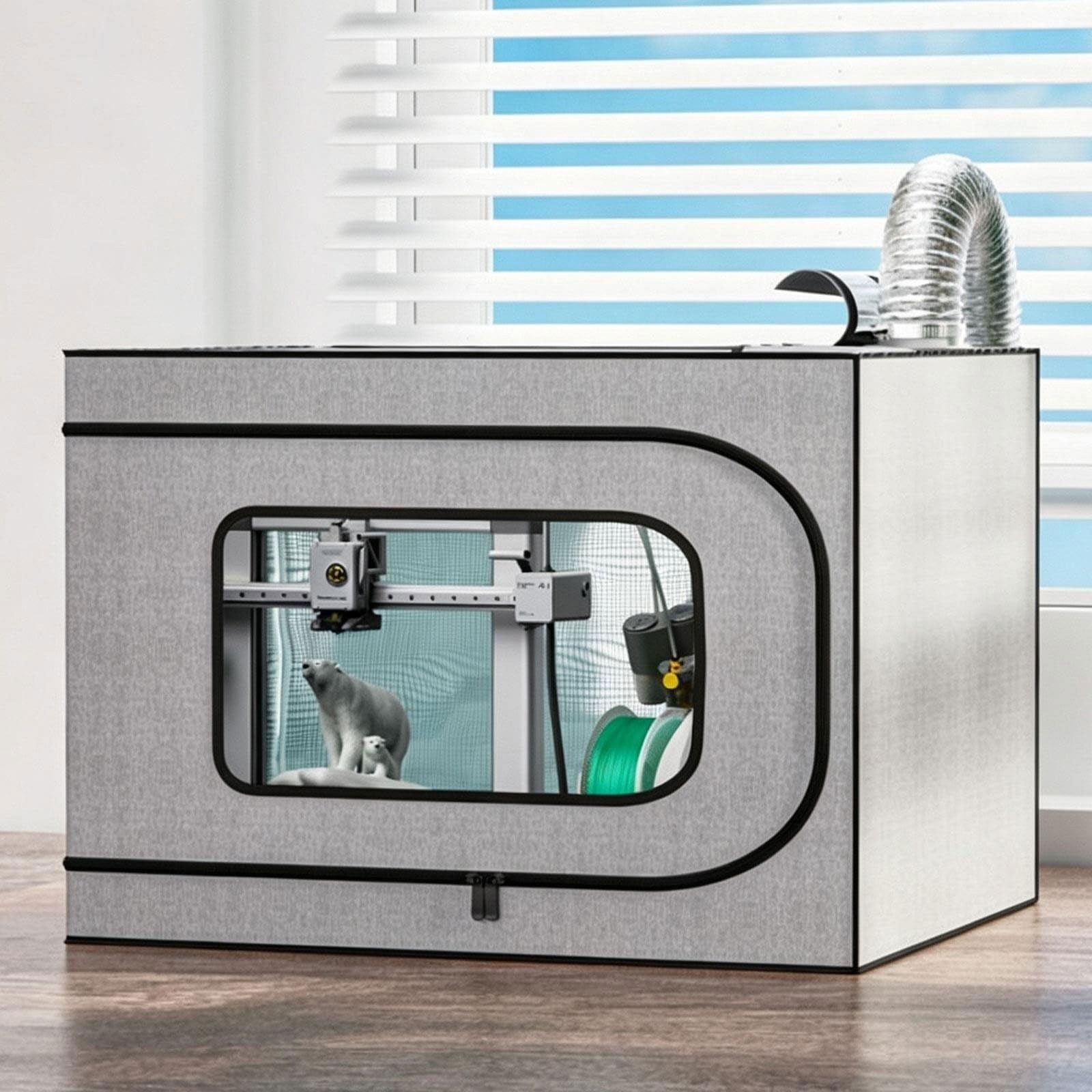 Custodia for stampante 3D con kit ventola di scarico a 12 marce e luce LED