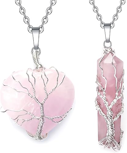 Colgante y collar de cristal hecho a mano collar de cristal curativo espiritual collar de chakras para mujeres y hombres collar de protección de