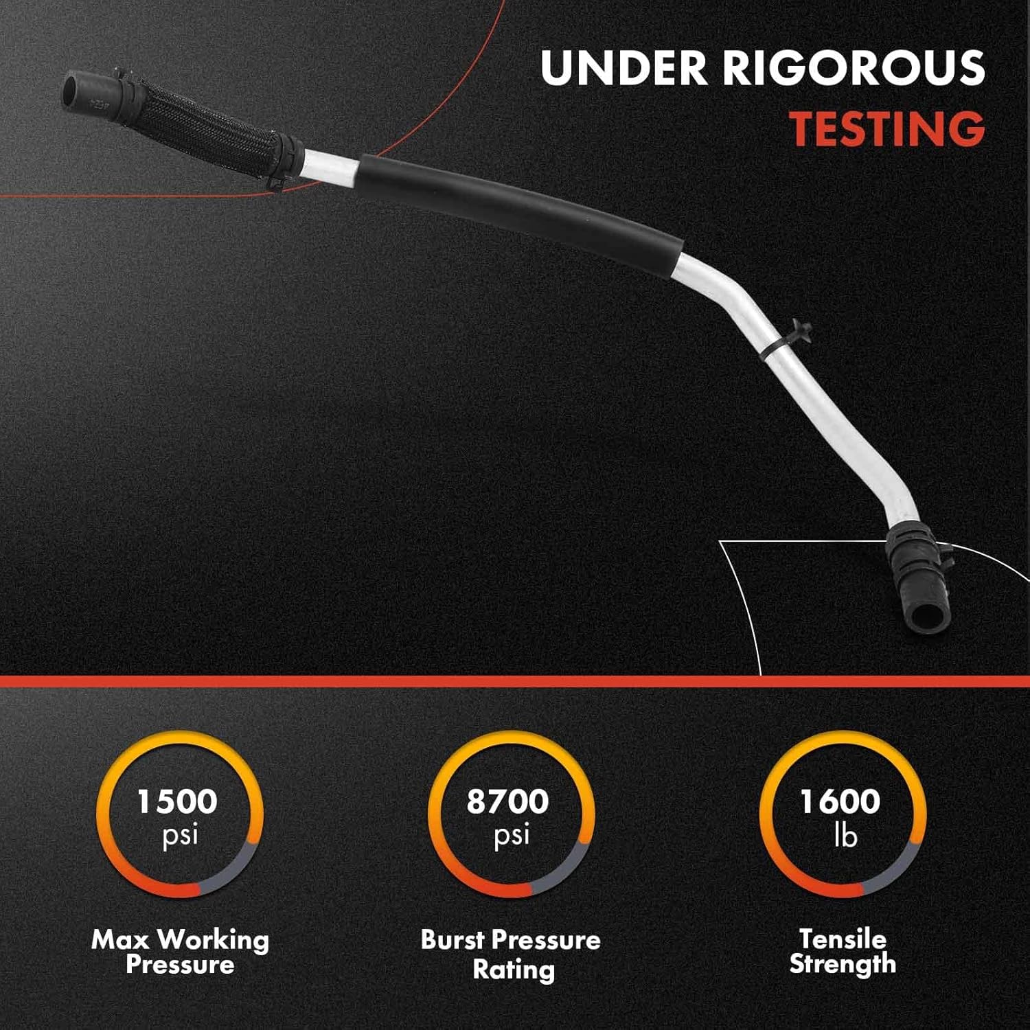 A-Premium Power Steering Reservoir/Suction Line Hose Assembly Compatible with Chevrolet Traverse 2011-2017 & GMC Acadia 2012-2016, Acadia Limited 2017 & Buick Enclave 2011-2017, Reservoir To Pump