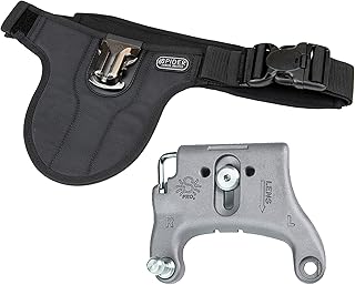 Spider Holster â€“ SpiderPro DSLR Single Camera System v2 for Carrying ONE Professional Camera and Heavy Gear Featuring Belt with Built-In Self-Locking Camera Holster for Secure Quick-Draw Camera Access
