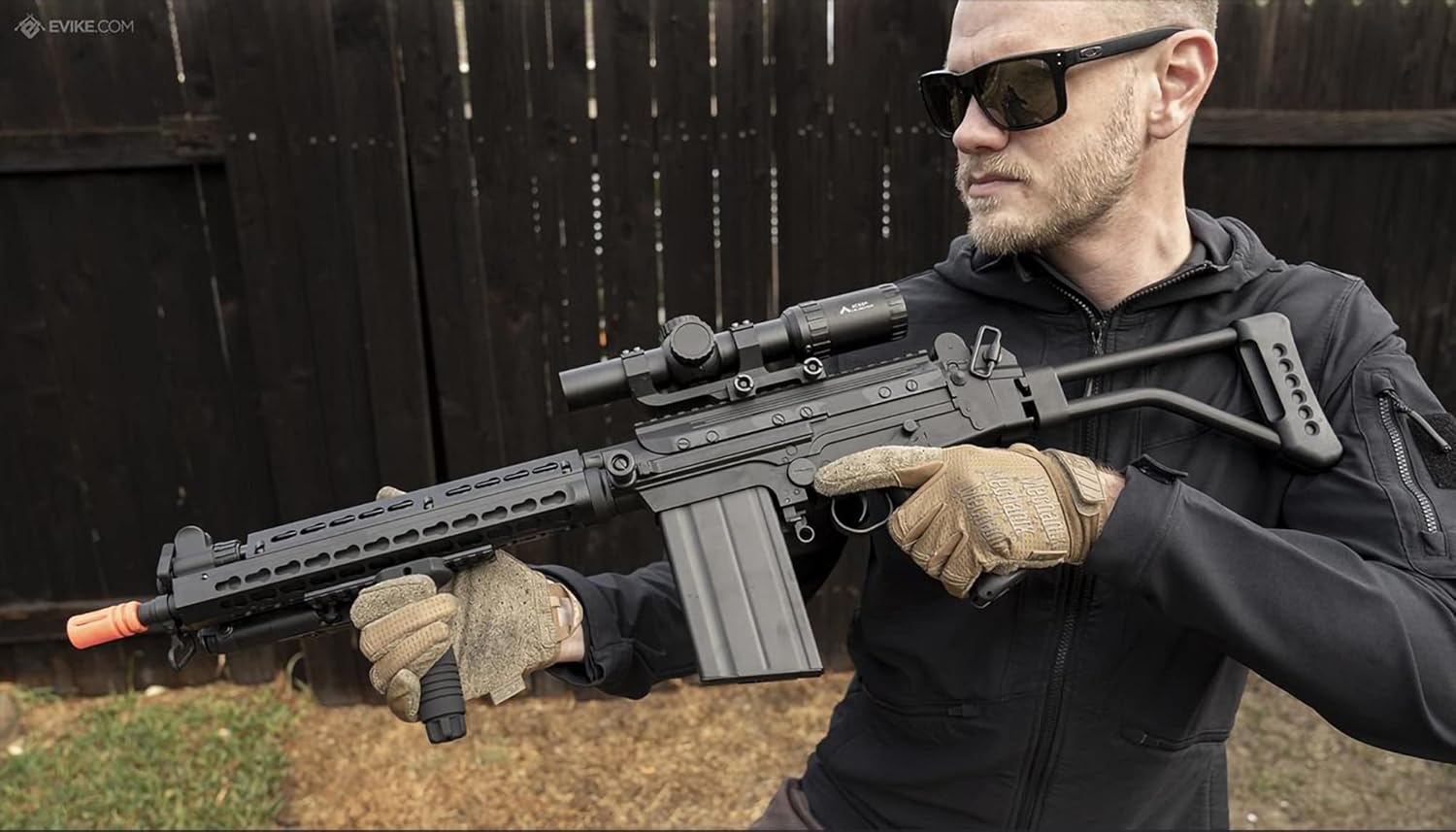 Evike Airsoft - 6mmProShop FAL Carbine Airsoft Electric Blowback AEG (Version: Type D)