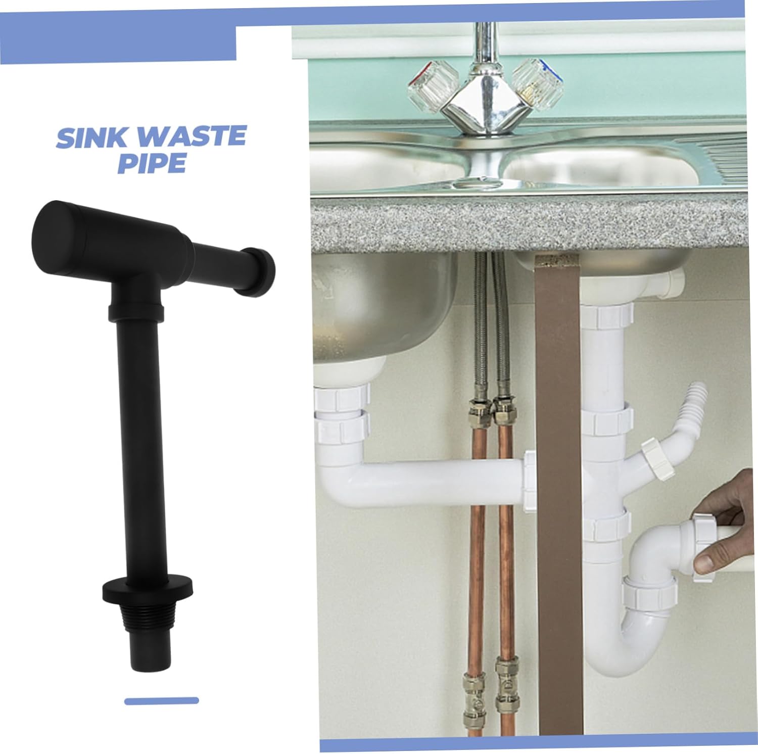 Homoyoyo Flexible Drain Pipe Kit for Kitchen Sink under Sink Drain Hose Efficient Wastewater Drainage and Smell Prevention Compatible and Pipe