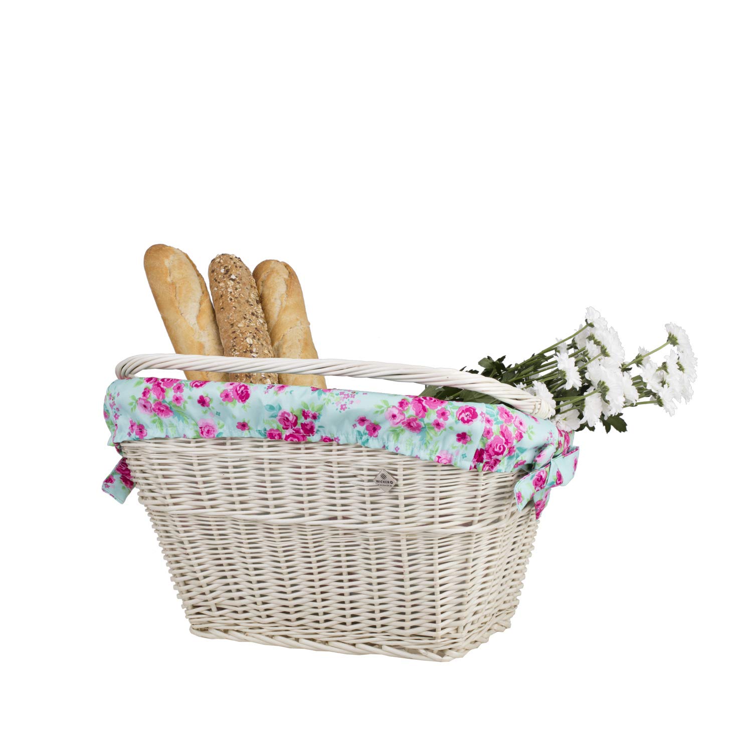 Cestino Anteriore Per Bicicletta In Vimini Intrecciato A Mano Con Fissaggio A Cinghie In Pelle Elegante Leggero Ecologico Pratico Perfetto Per Ogni Bici Escursioni