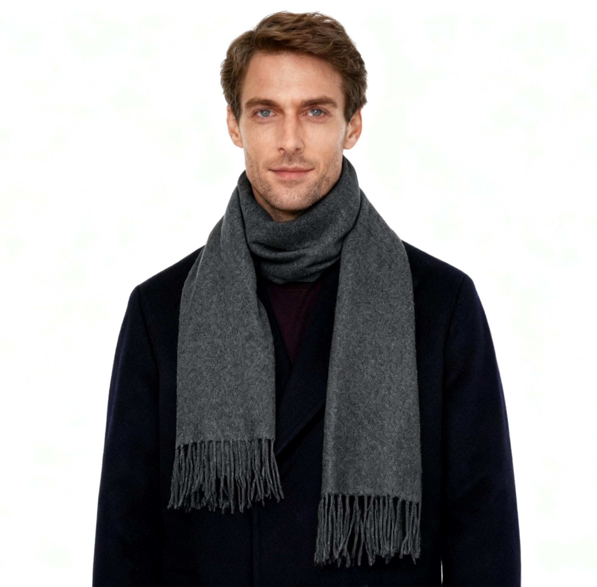 Winter Scarf for Men Women - Soft Warm Cashmere Feel Scarves Long Mens Shawl-image-32