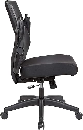 Miniatura 23 de Space Seating 867 Series - Silla de administrador ajustable con respaldo de malla transpirable, soporte lumbar y brazos abatibles acolchados,