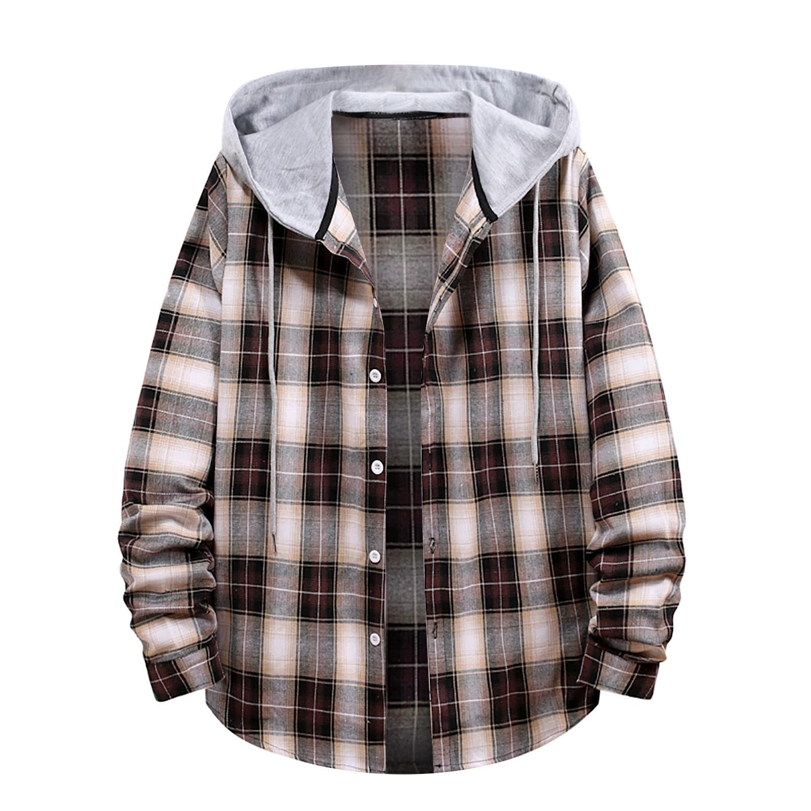 oelaioFlannel Plaid Shacket Jacket Casual Plaid Button Down Long Sleeve Shirt Fall Clothes Outfits 2023,Full Zip Up Sherpa Hoodie Tie Dye Fuzzy Fleece Jackets Oversized Fluffy Coat with Pockets