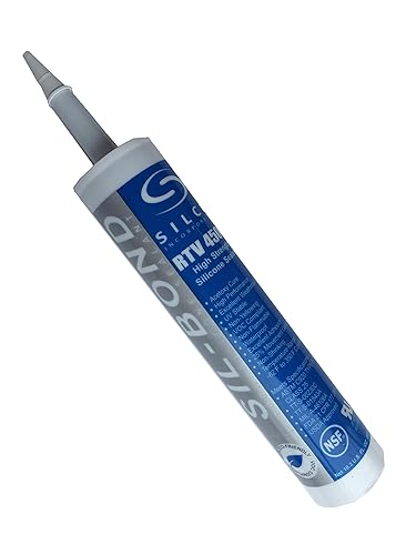 Silco Sellador de silicona de alta resistencia que no se encoge, color negro