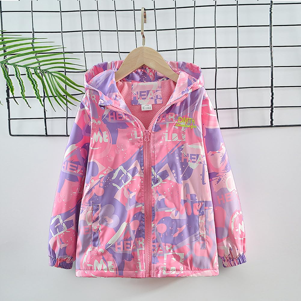 Manteau de pluie imperméable pour enfants en velours léger portable respirant camouflage rose bleu