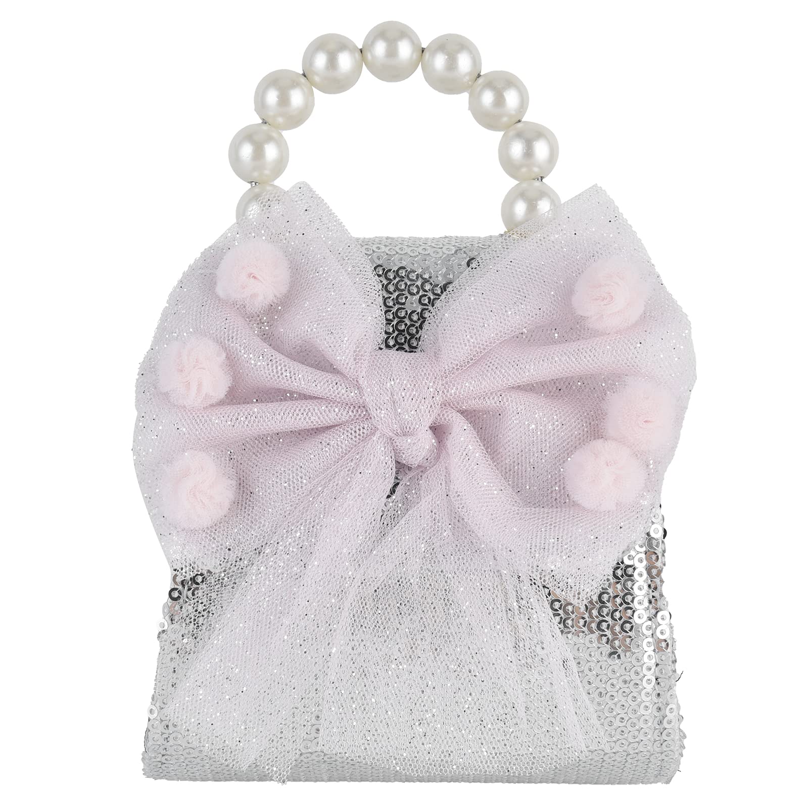 Jinyi Crossbody Purse, Glitter Shoulder Handbag for Birthday Gift for Shopping(Silver)