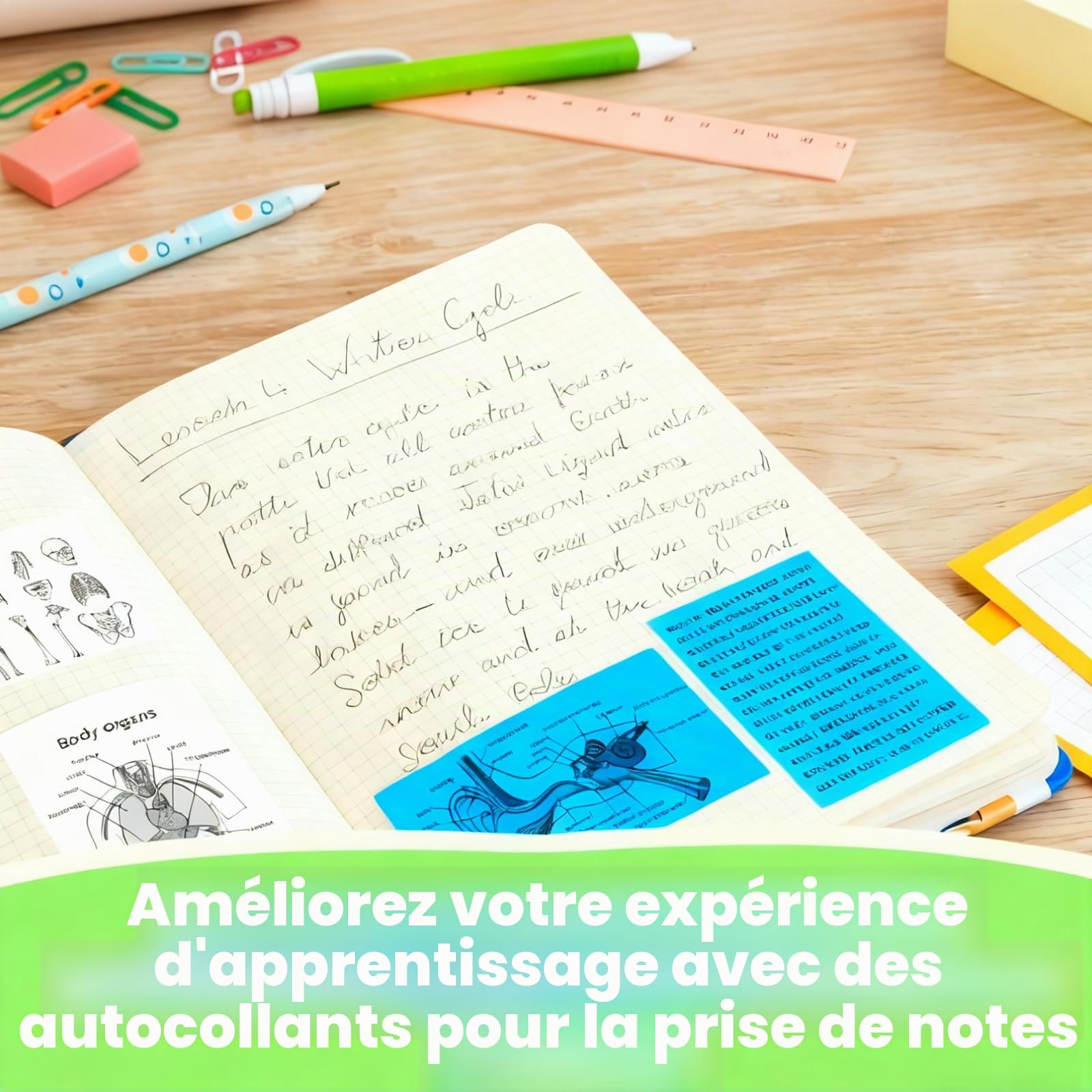 Mini Rouleaux Papier Autocollant Thermique 57x25mm pour Imprimante Phomemo Memoking - Lot de 8