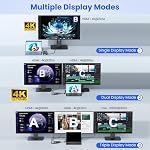 12-in-1 Station d'amarrage de surface avec 72W Adaptateur de puissance, triple affichage, double 4K HDMI + VGA, Ethernet, USB Le centre, SD/TF Lecteur de cartes, compatible avec Surface Pro/Laptop/Book