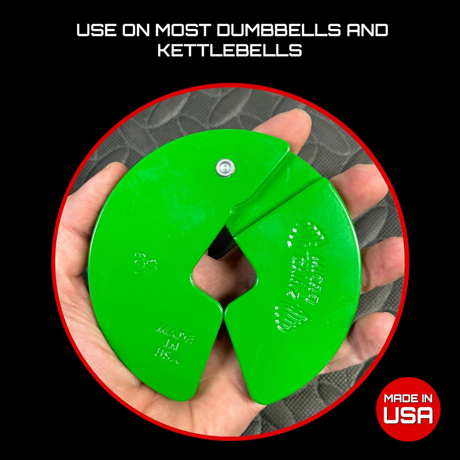 Micro Gainz Dumbbell Fractional 1.25lb Weight Plate, Ideal for Micro Loading, (Choose Color) 2 Piece Fractional Weight Plates, Designed for Dumbbell Training, Made In USA