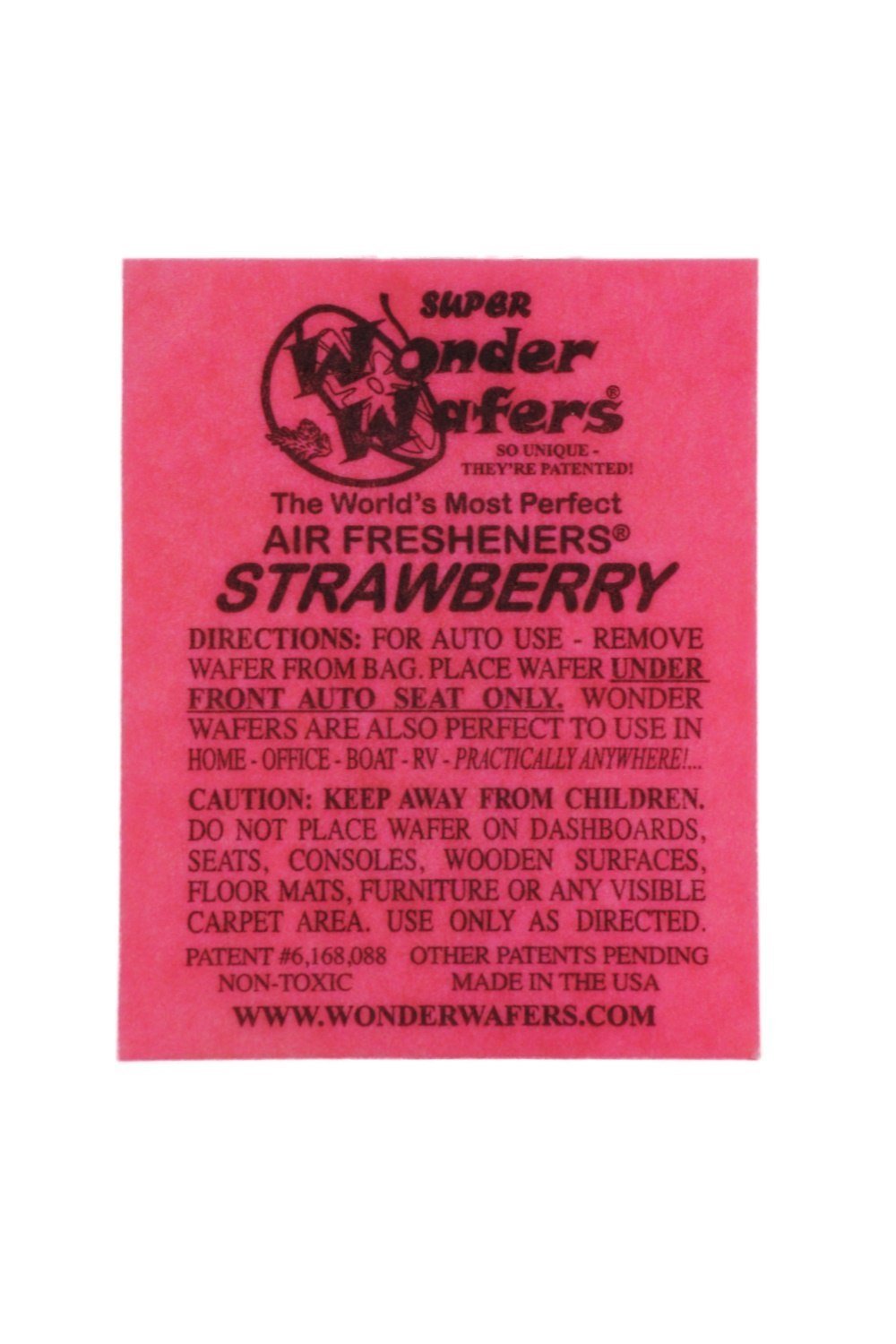 Wonder WafersAir Fresheners 25ct. Individually Wrapped, Strawberry Fragrance by Wonder Wafers