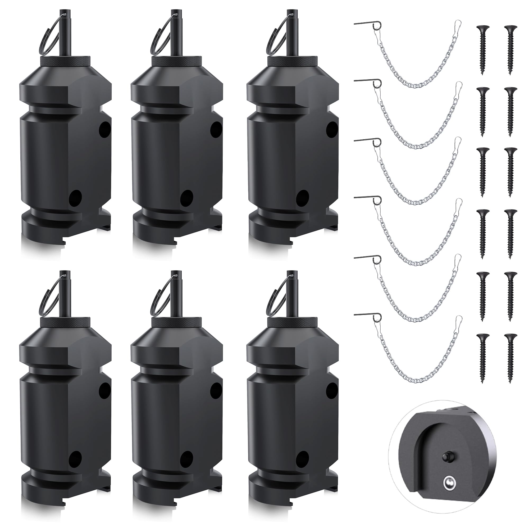Perimeter Trip Alarm, 12 Gauge Trip Alarm, Camping Trip Wire Alarm Device with Screw and Extension Chains, Early Warning System for Camping and Outdoor Safety/ Bear Deterrent(Suitable Multiple Models)