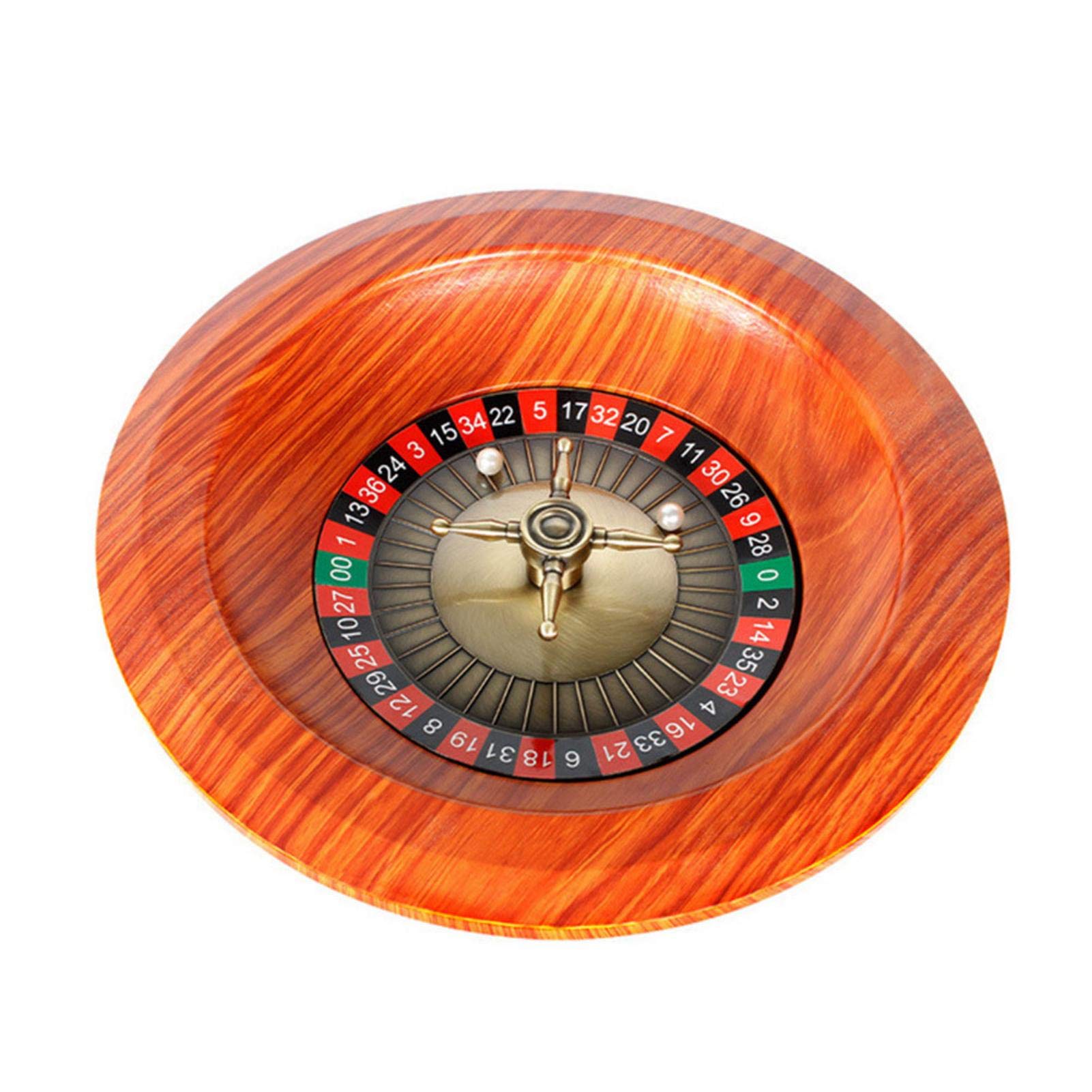 Roulette Gravere, Jeu de Roulette en Bois de Luxe de Classe Casino Russe, 12 Pouces, Roulette Assistée, Jeu de Hasard pour Enfant et Adulte
