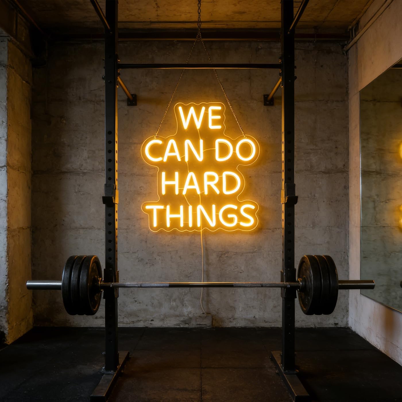 "We Can Do Hard Things" Led Decorative Light Up Neon Signs for Home Kid's Play Room Game Room School Classroom Office Party Wall Art Decorations Birthday Christmas (Warm white) image 4