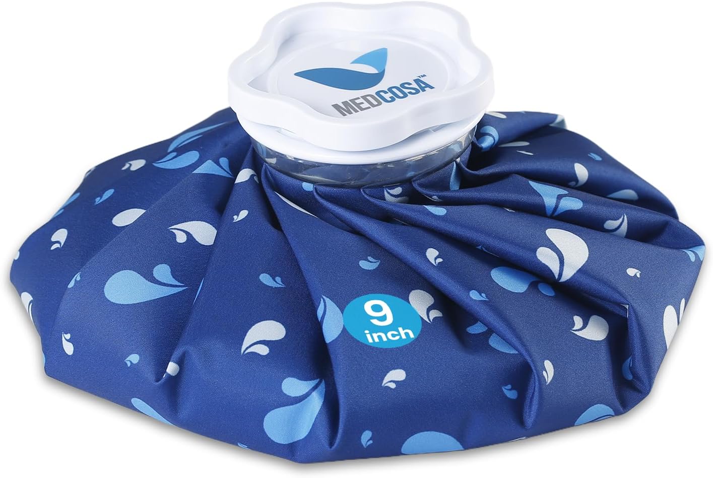 Medcosa Large Ice Bags 9 inches | One Size fits All | Stay Dry, Stay Cool with Our Reusable Soft Fabric Ice Pack | Ideal for Sport Injuries, R.I.C.E Treatment, Scrapes & Headaches