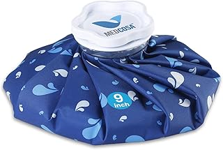 Medcosa Large Ice Bag 9 inches | One Size fits All | Stay Dry, Stay Cool with Our Reusable Soft Fabric Ice Pack | Ideal for Sport Injuries, R.I.C.E Treatment, Scrapes & Headaches