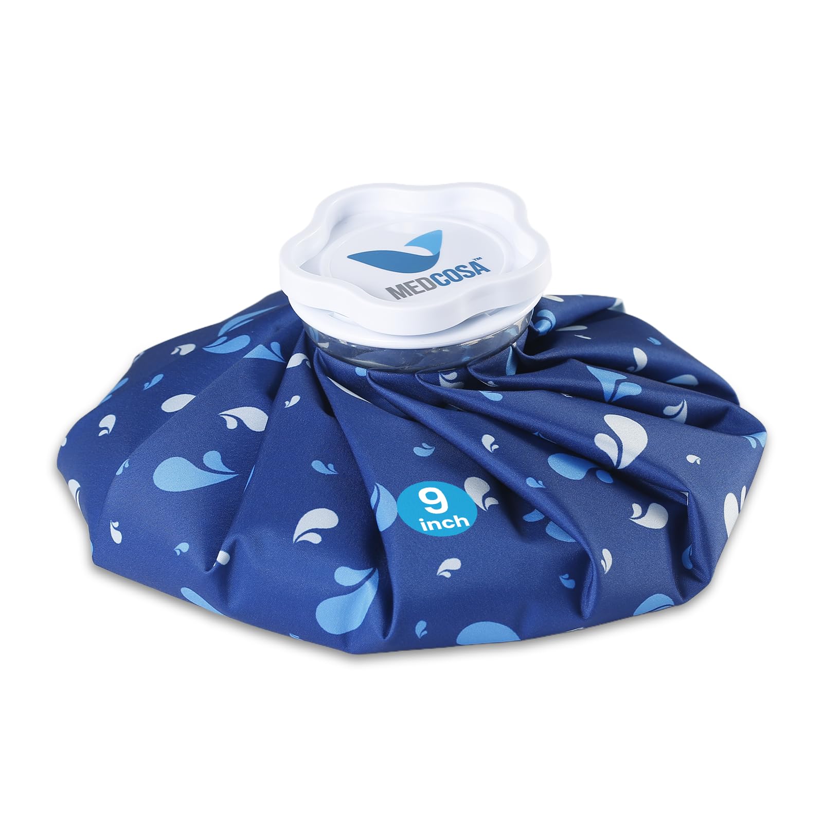 Medcosa Large Ice Bag 9 inches | One Size fits All | Stay Dry, Stay Cool with Our Reusable Soft Fabric Ice Pack | Ideal for Sport Injuries, R.I.C.E Treatment, Scrapes & Headaches