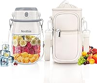 Vista 11 de Licuadora Portátil con Estuche de Transporte Aislado y Libro de Recetas - Licuadora Personal Recargable USB-C de 20 OZ para Batidos y Bebidas