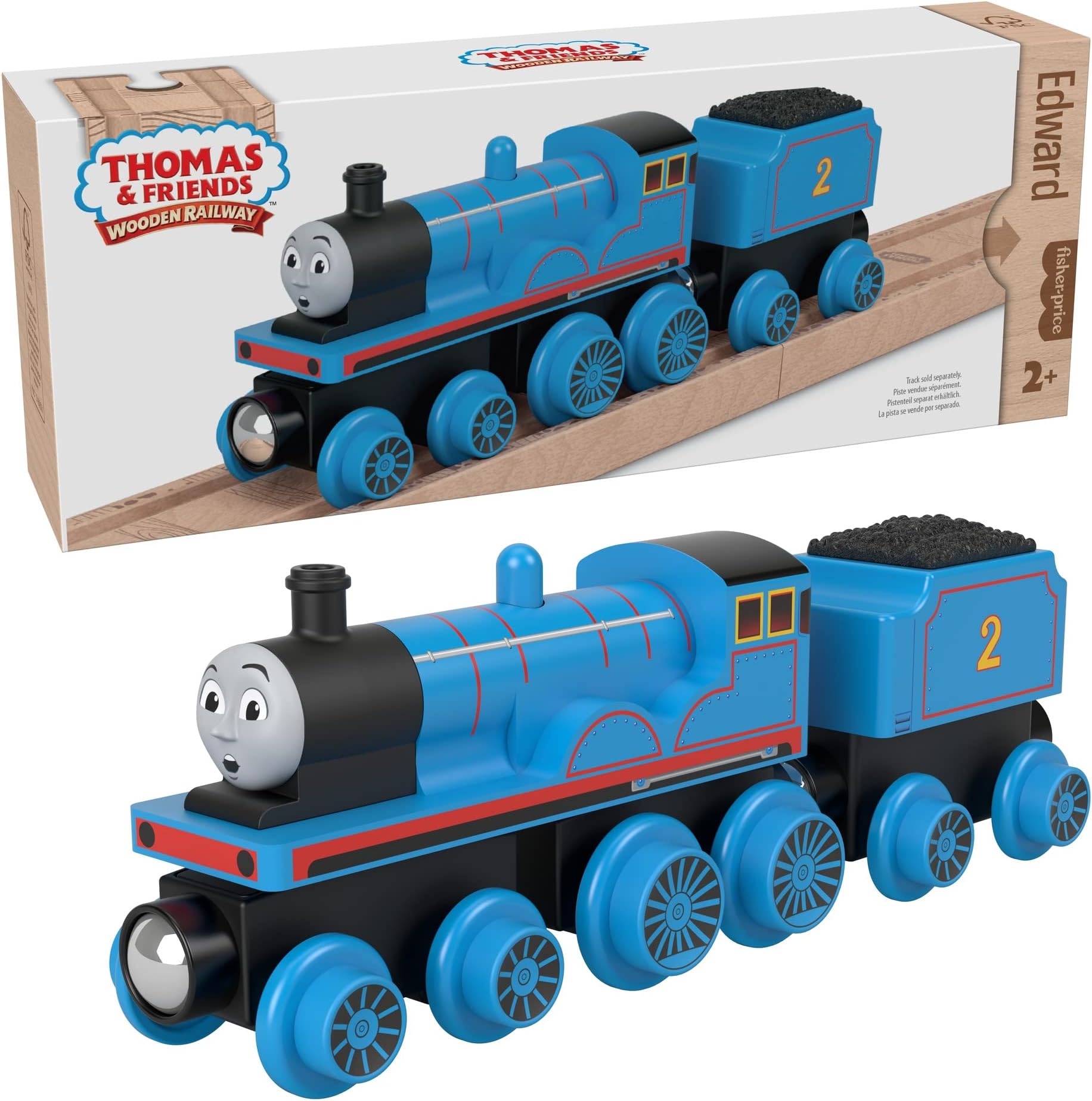 Mattel HBJ99 Thomas the Tank Engine Wooden Rail Series (Thomas Edward 2 Years Old and Up)