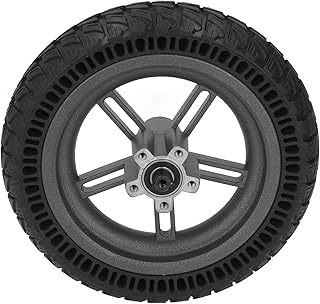 Conjunto de Cubo de Roda Traseira de Pneu de Scooter Elétrico, Antiderrapante Liga de Alumínio de Alta Resistência Sem Inflação Pneu Traseiro de Colmeia de Scooter Elétrico para