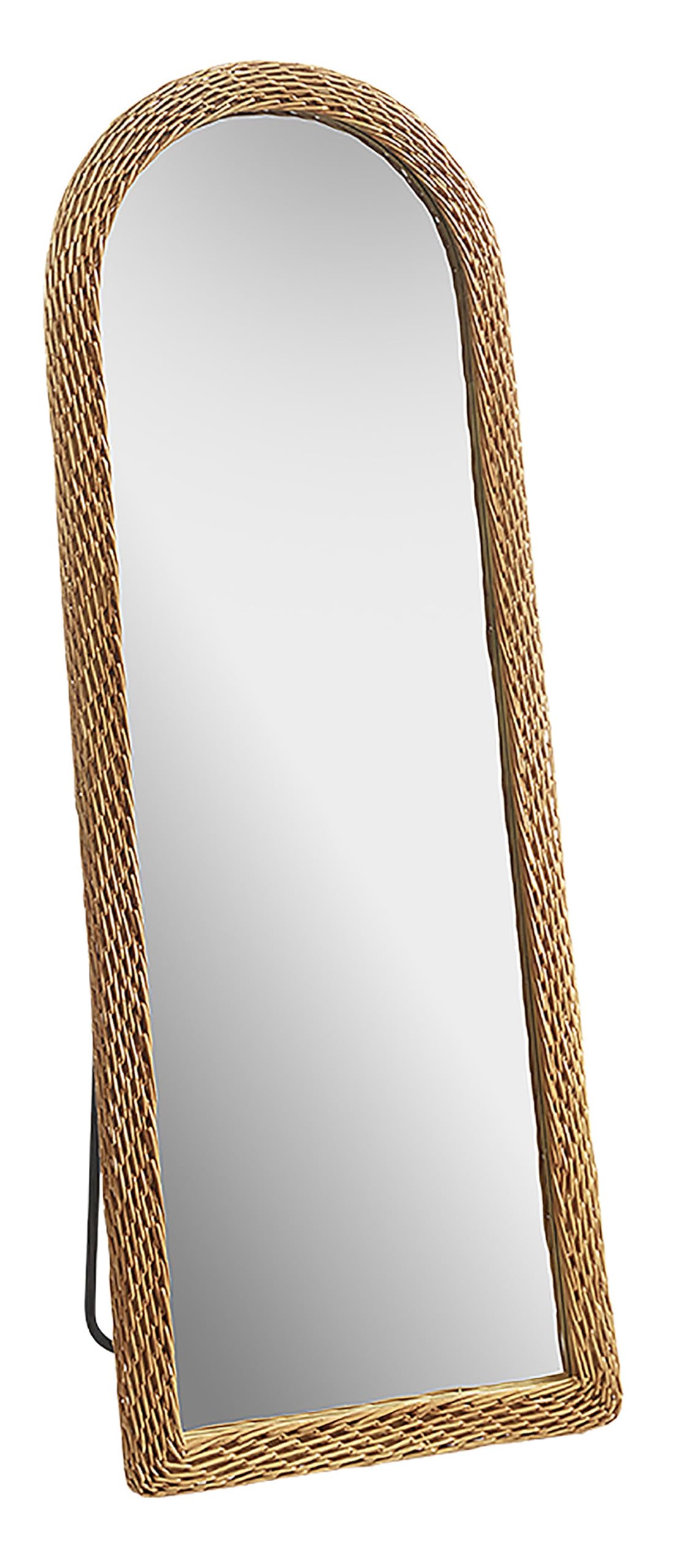 Kobolo Standspiegel LIAM Geflochtener Rattanrahmen
